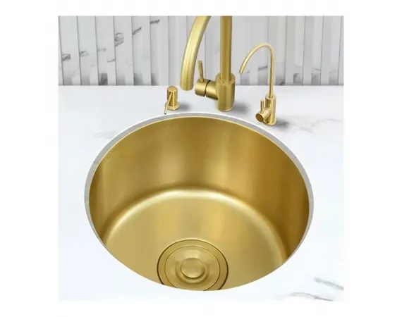 Chậu rửa bát bàn đảo màu vàng HD280G