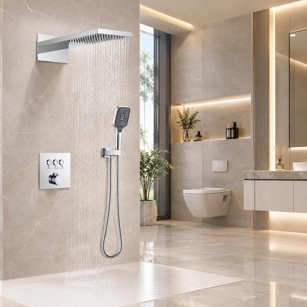 Sen âm tường nóng lạnh cao cấp Basic BW-85257
