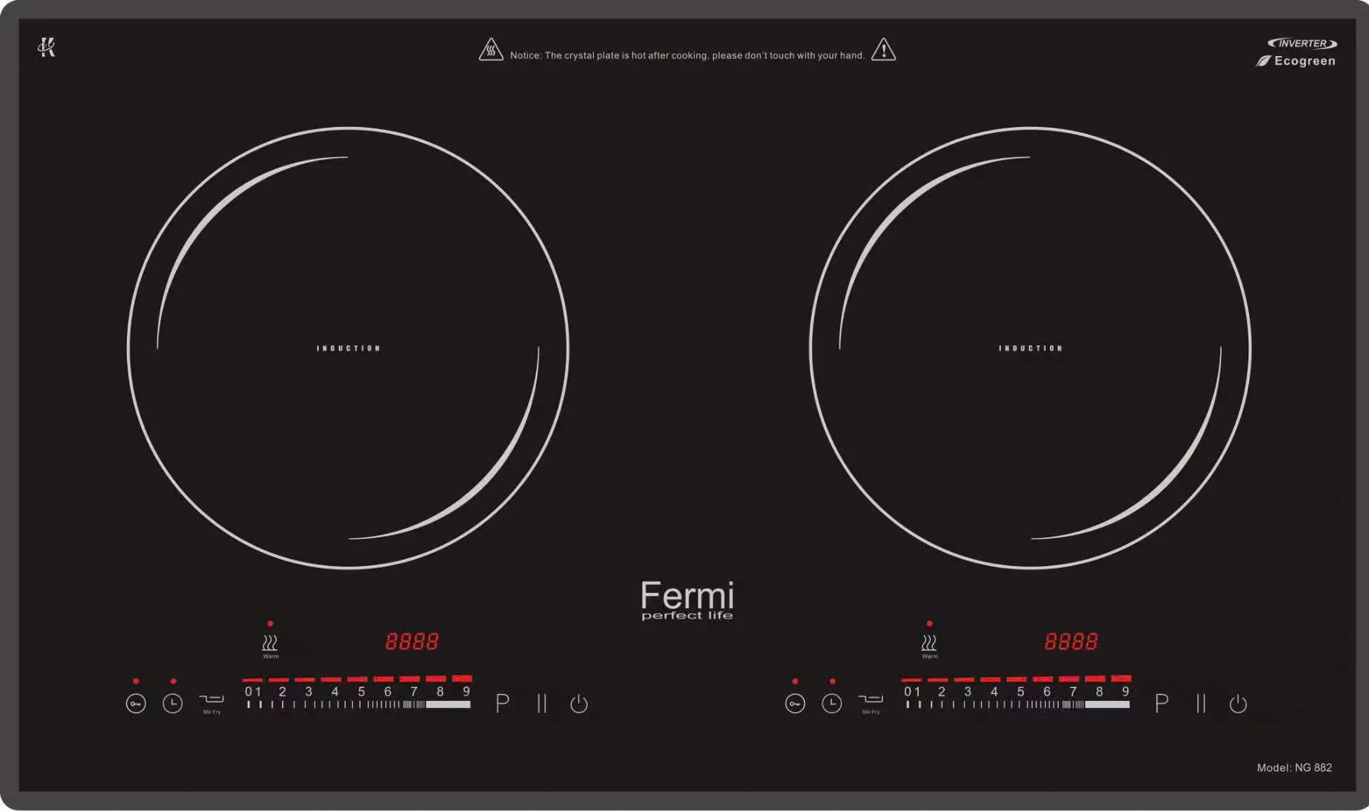 Bếp từ Fermi model NG 882