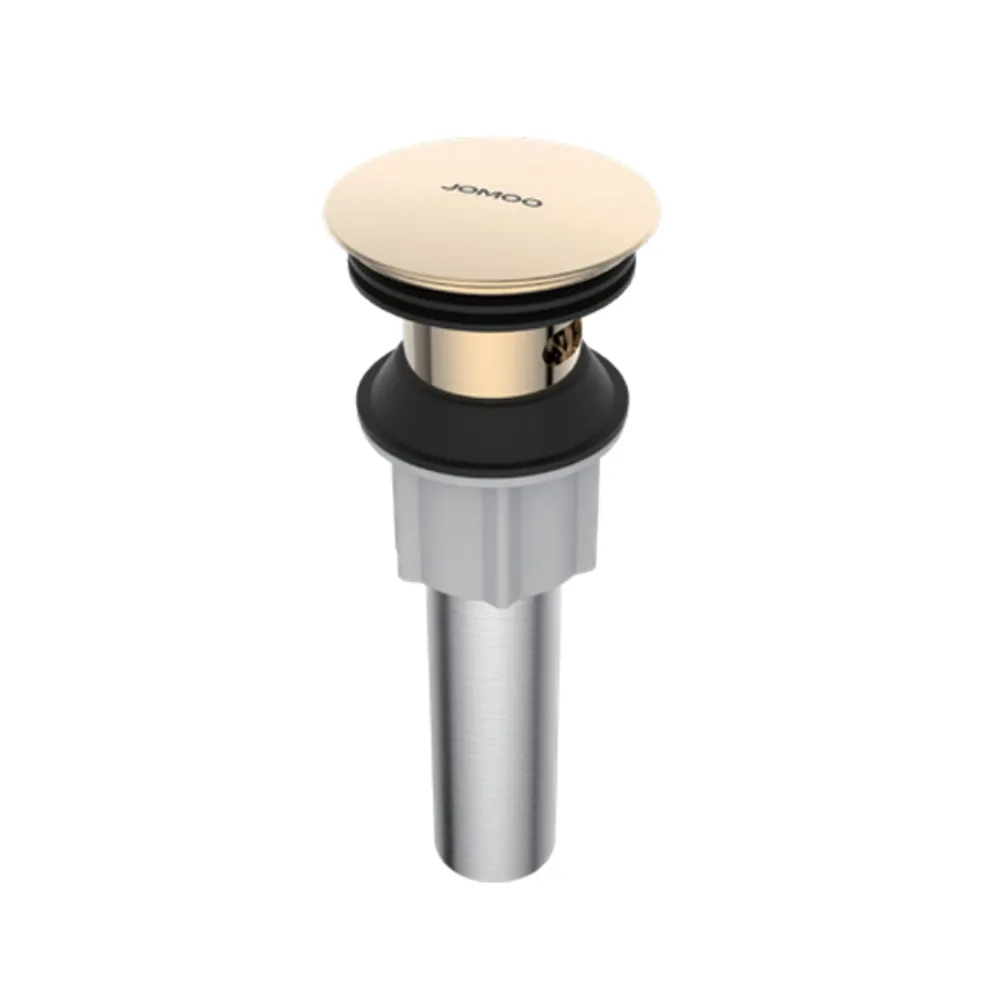Bộ xả chậu lavabo có xả tràn màu vàng bóng JOMOO 91084-CB-1