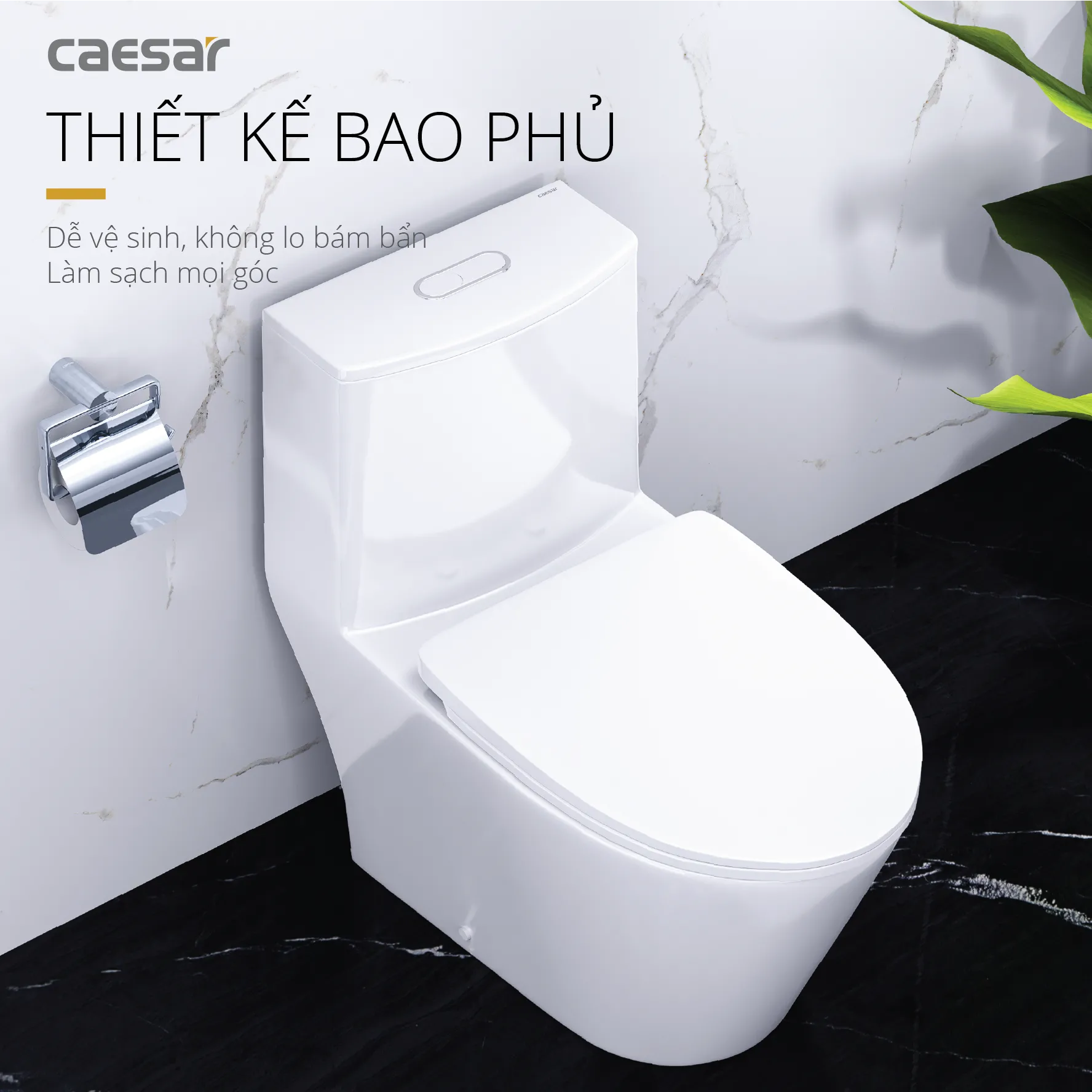 Bồn cầu mốt khối Caesar