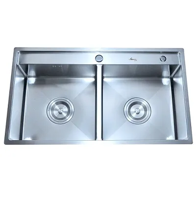 Chậu rửa bát 2 hố cân loại nhỏ cao cấp Bancoot 7245R