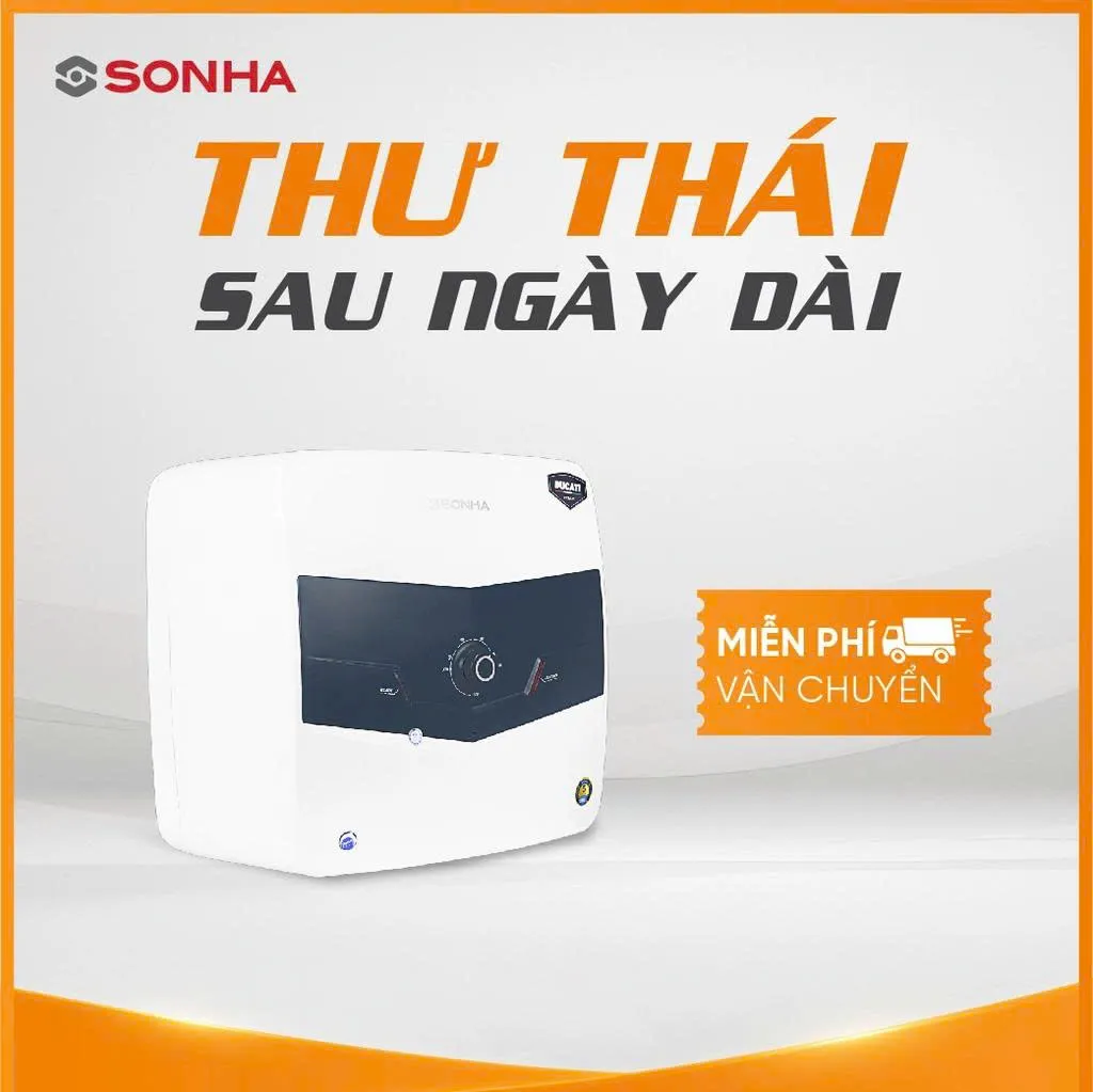Bình nóng lạnh Sơn Hà DUCATI vuông 15L SH 15VD