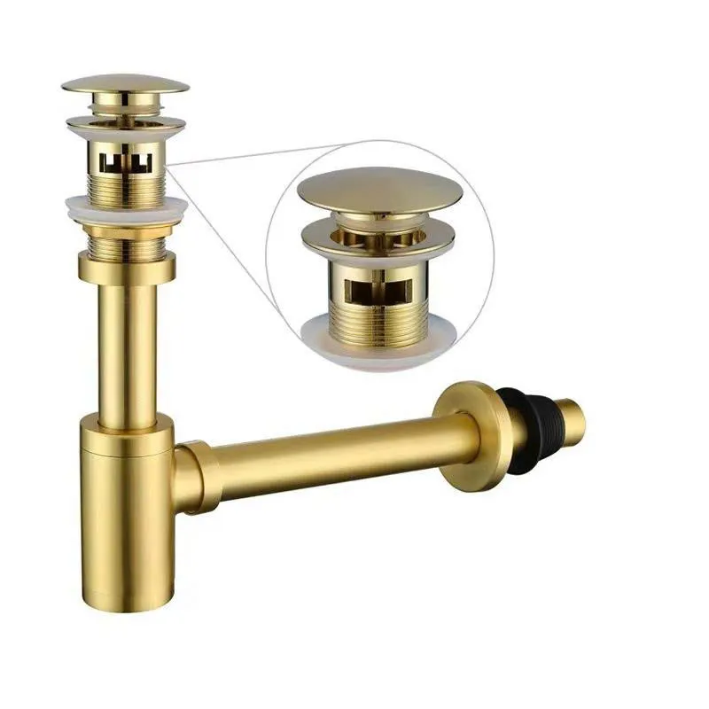 Bộ xi phông ấn màu vàng XPG01