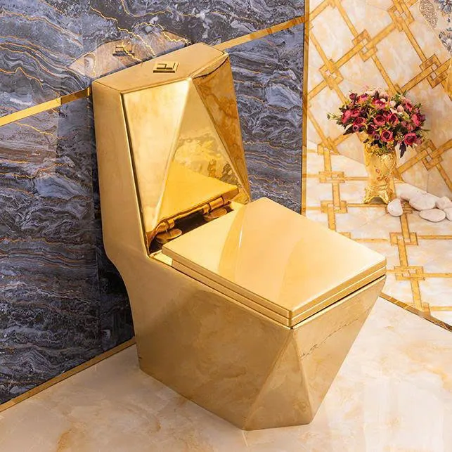 Bồn Cầu 1 Khối màu vàng bóng B6600G