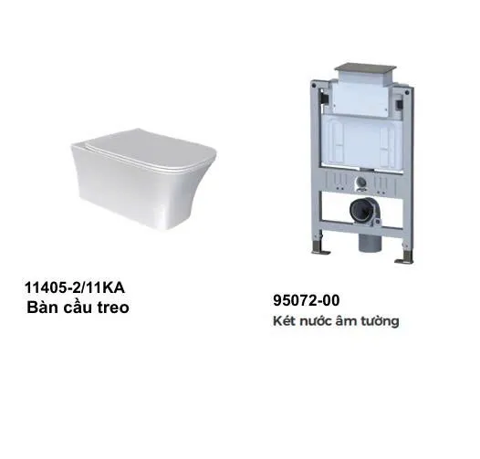 Bồn cầu âm tường JOMOO 11405-2/11KA - két âm 95072-00