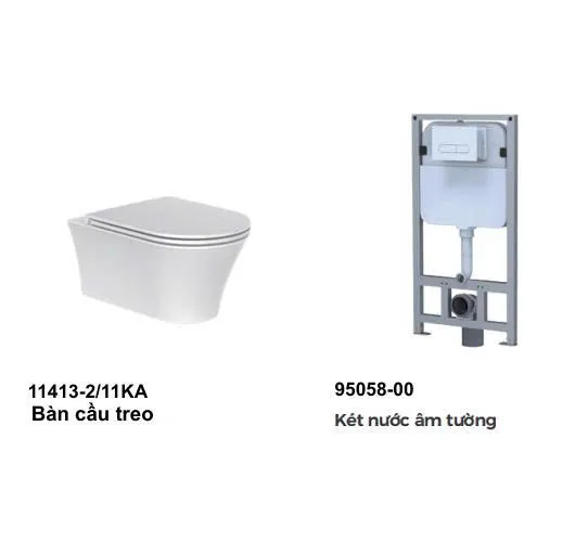 Bồn cầu âm tường JOMOO 11413-2/11KA - két âm 95058-00