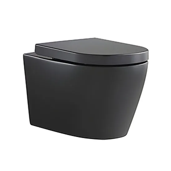 Bồn cầu 1 khối treo tường màu đen HANJIN HJ-8590MB
