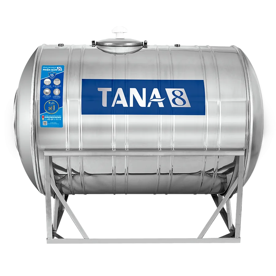 Bồn nước inox Tân Á 8 500L ngang