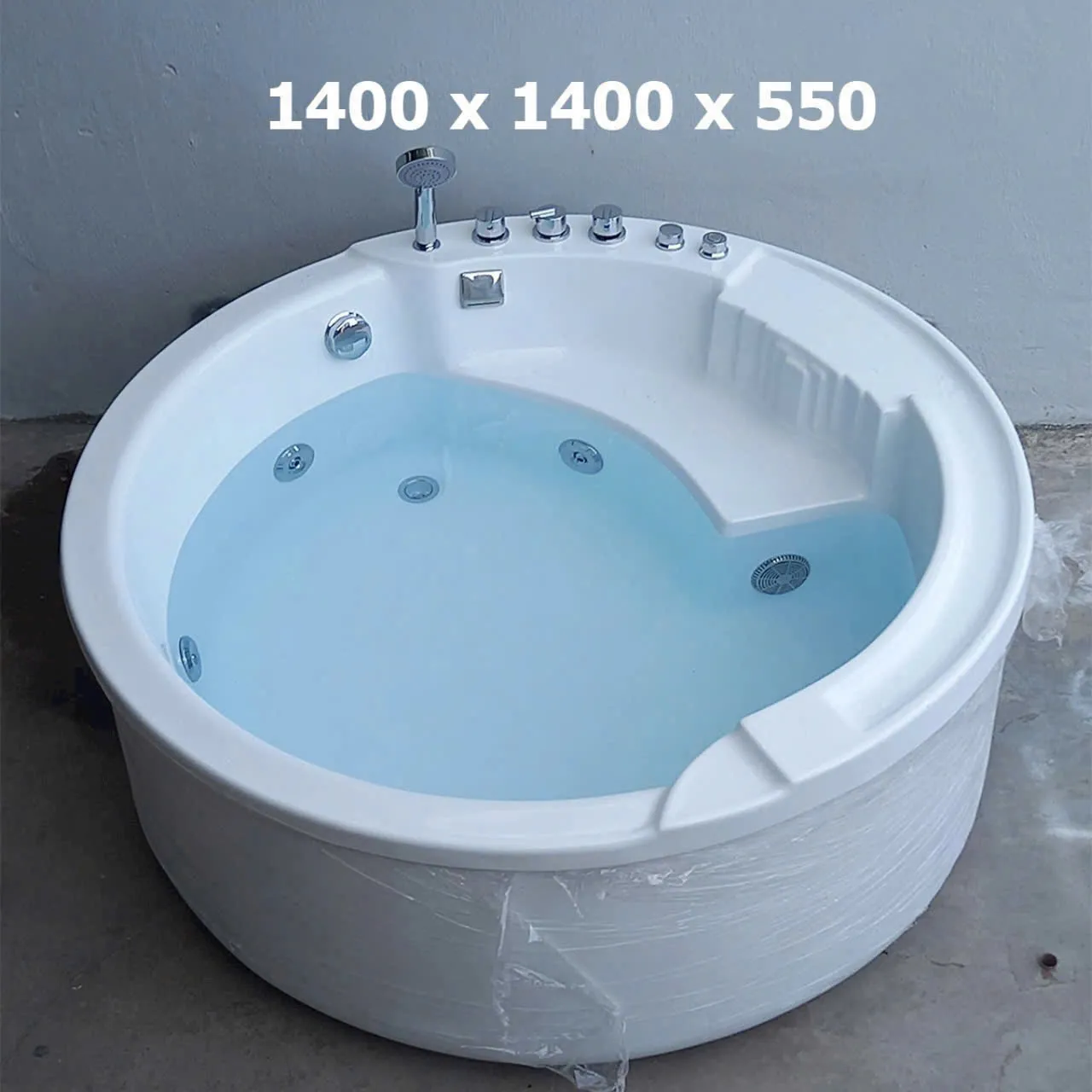 Bồn tắm massage hình tròn độc lập BTDL07