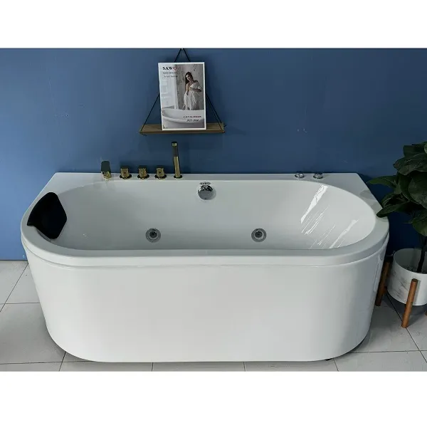 Bồn tắm massage đặt sàn hình elip SAWO SW4816