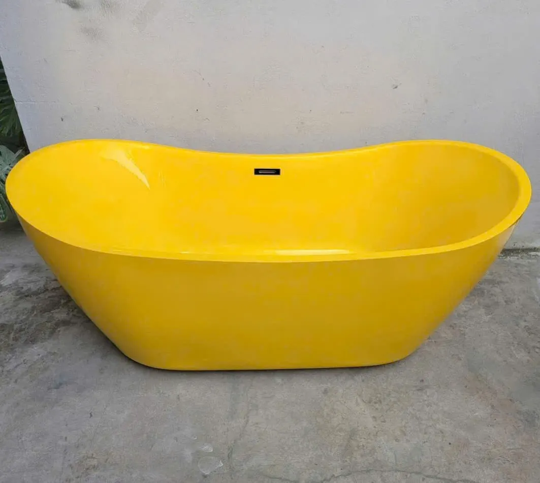 Bồn tắm ngâm độc lập màu vàng BTDL