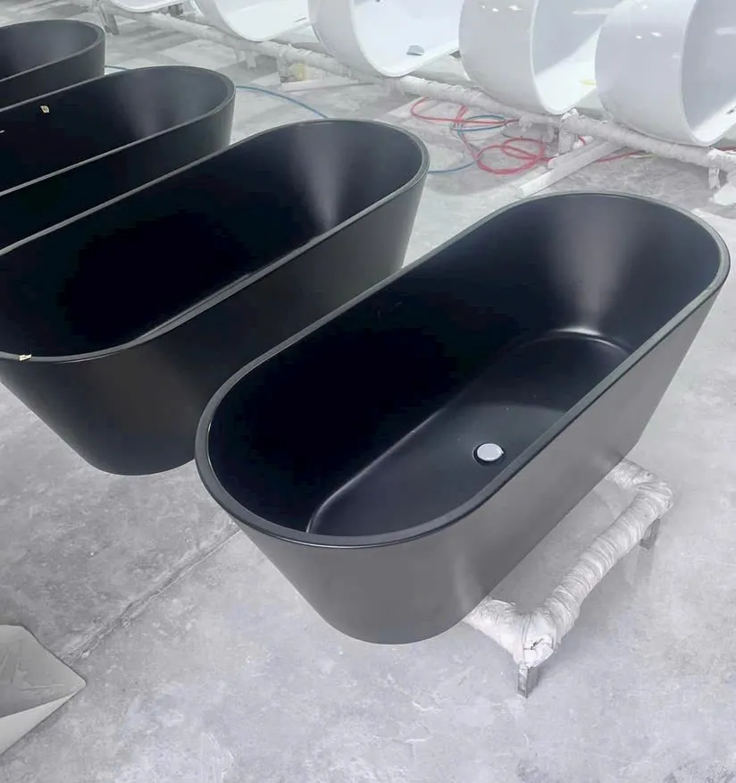 Bồn tắm ngâm nghệ thuật màu đen mờ 5043B