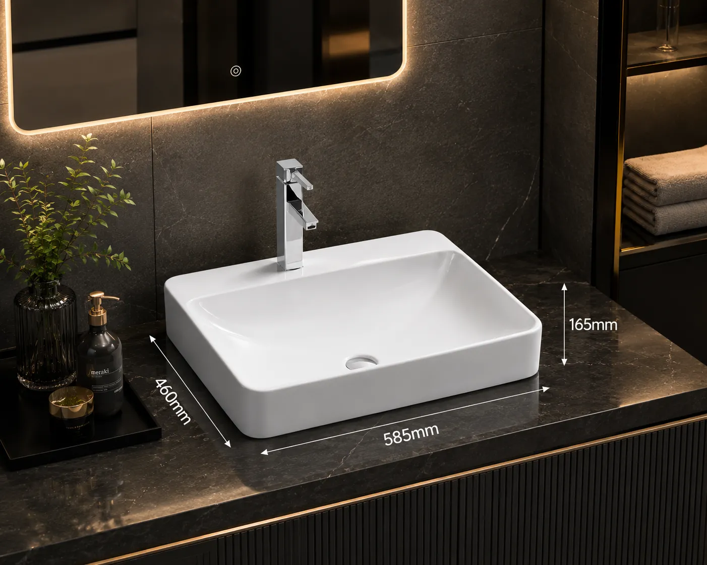 Chậu rửa đặt bàn Basic BSB-1309