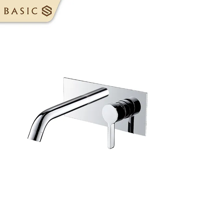 Vòi âm tường nóng lạnh Basic Màu Chrome BW-46016