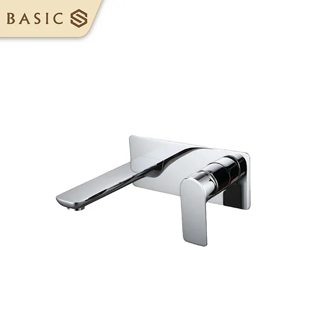 Vòi âm tường nóng lạnh Basic Màu Chrome BW-46017