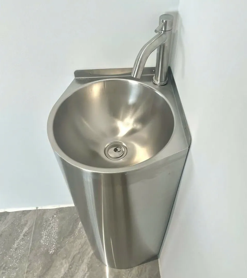 Chậu góc đặt sàn INOX CINOX8