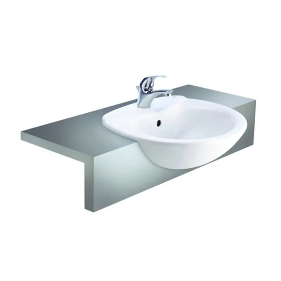 Chậu lavabo bán âm bàn COTTO C0240