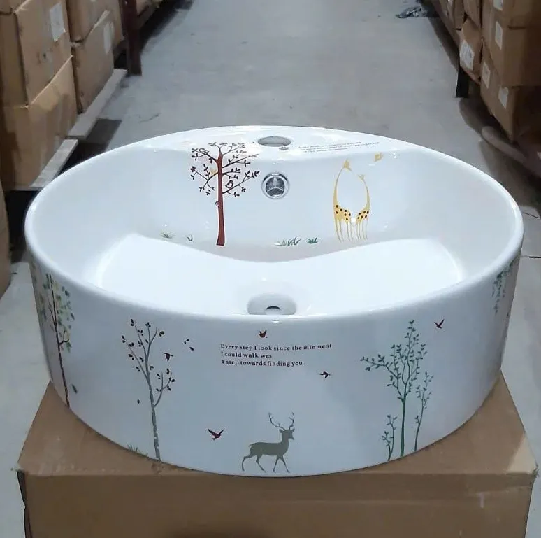 Chậu lavabo bằng sứ C015