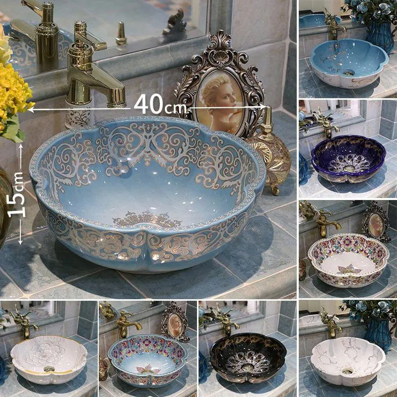 Chậu lavabo nghệ thuật C017
