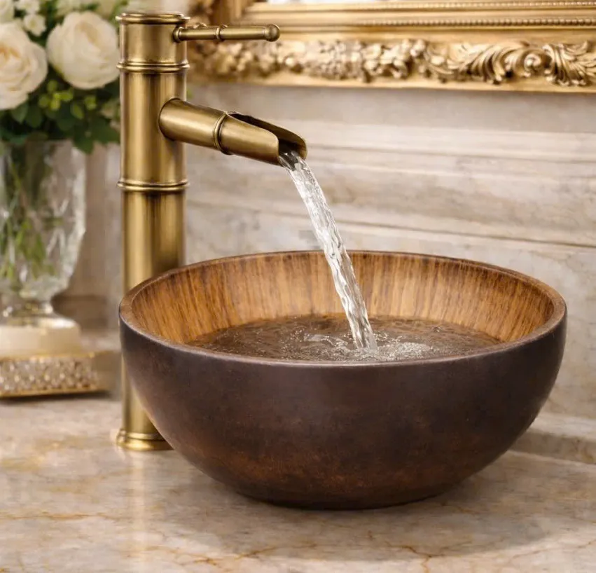 Chậu lavabo nghệ thuật C005