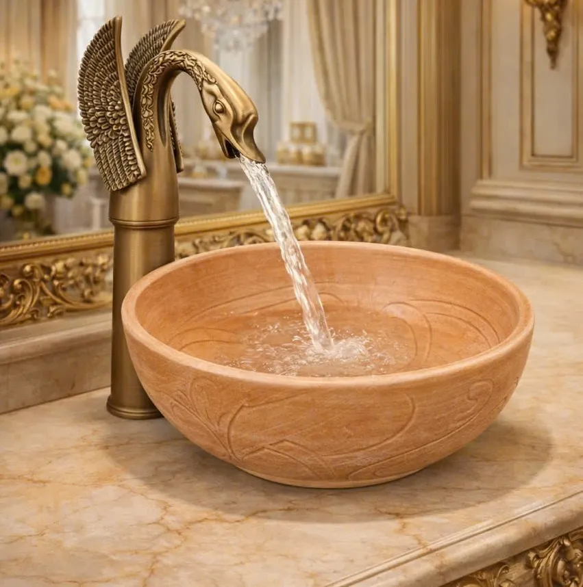 Chậu lavabo nghệ thuật C010