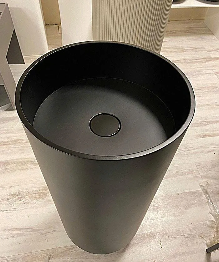 Chậu nghệ thuật chân đứng bằng đá nhân tạo CNT04B