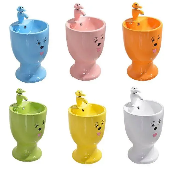 Chậu rửa mặt đặt sàn cho bé CTE8