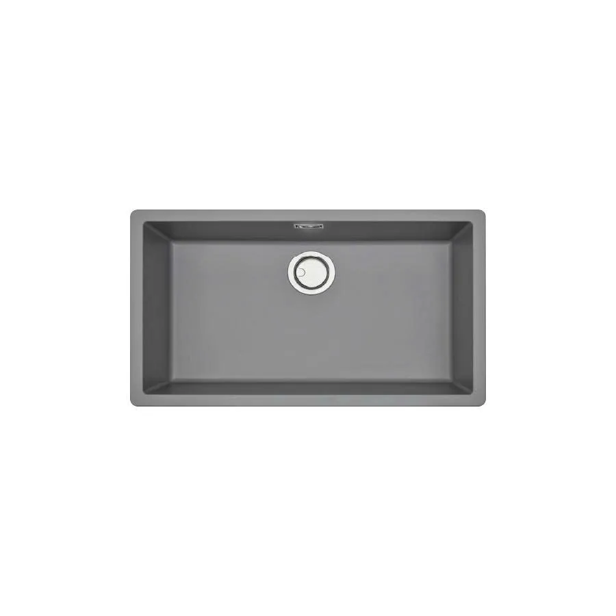 Chậu rửa bát 1 hố bằng đá màu xám Malloca ZEN K13073