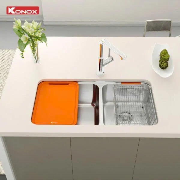 Chậu rửa 2 hố KONOX