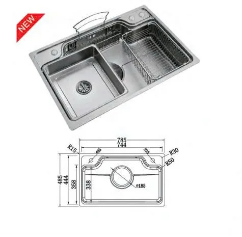 Chậu rửa bát HUGE H-KS7848-Lux