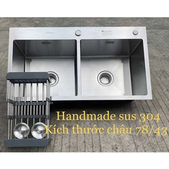 Chậu rửa bát hai hố KAGOL K7843