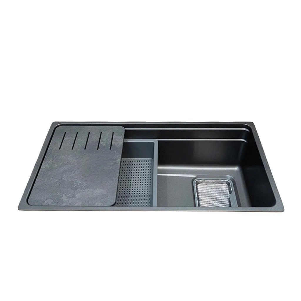 Chậu rửa chén 1 hố Malloca VOLCANIC MS7743GR