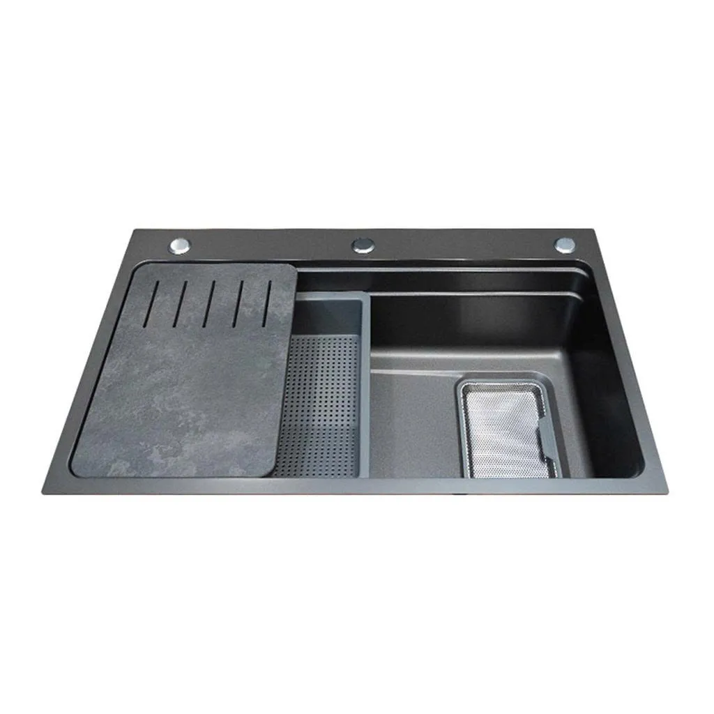Chậu rửa chén 1 hố Malloca VOLCANIC MS7750GR
