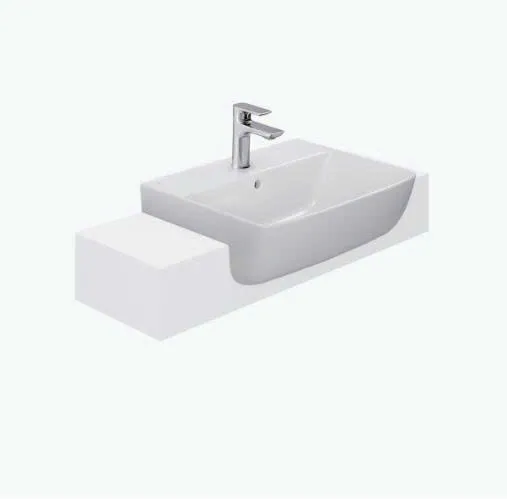Chậu rửa mặt bán âm bàn Inax L-345V