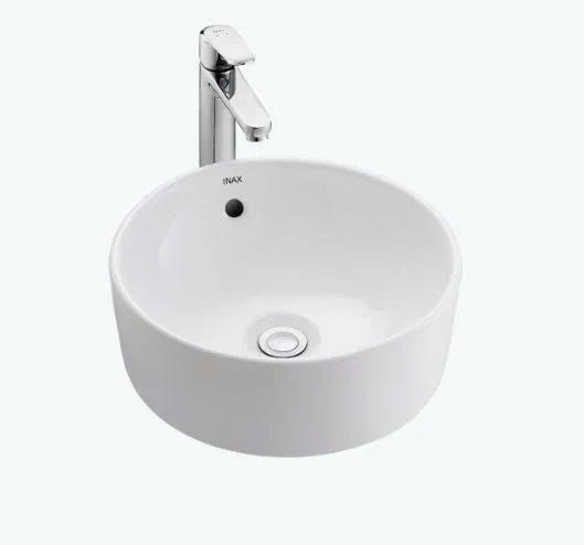 Chậu rửa mặt bán âm bàn Inax L-295V