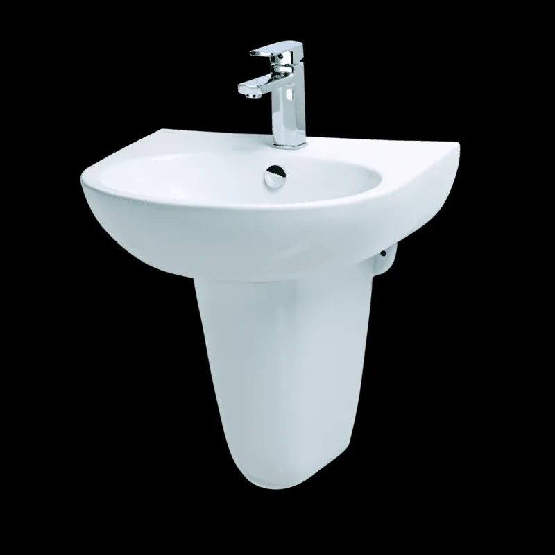 Chậu rửa mặt treo tường Caesar L2152 + P2443