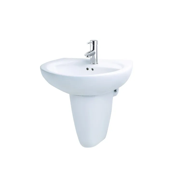 Chậu rửa mặt treo tường Caesar L2220 + P2443