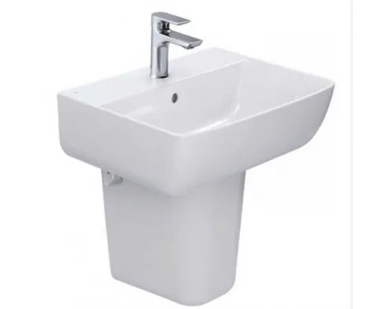 Lavabo treo tường Inax L-312V - Chân lửng L-298VC