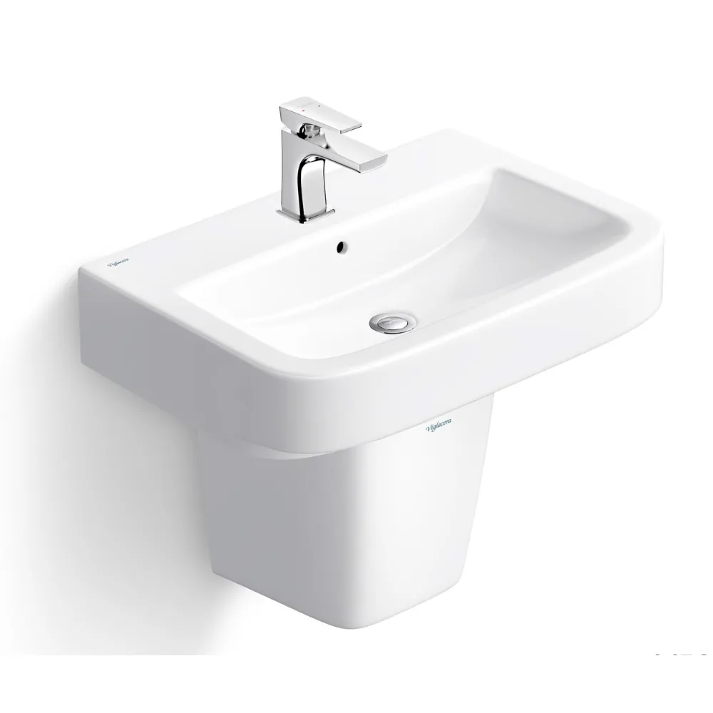 Chậu Rửa treo tường kèm chân lửng Viglacera V50