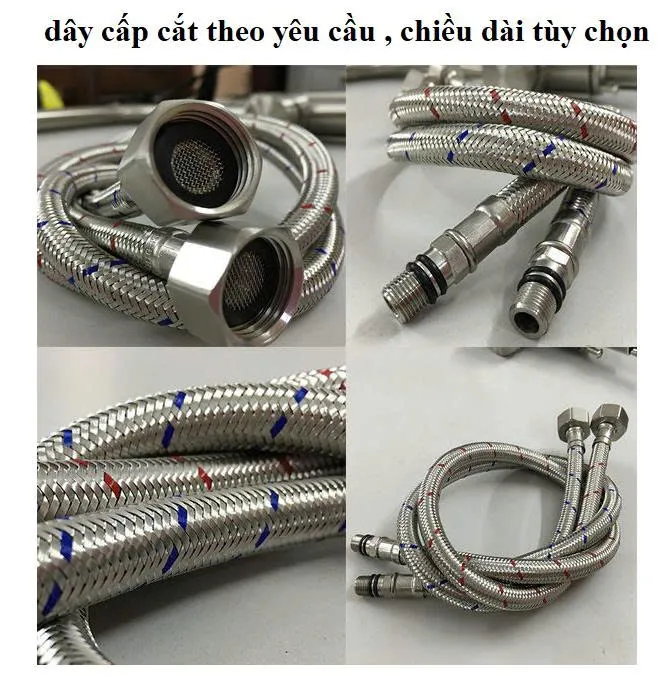 Dây cấp nước cho vòi đặt sàn DC304NL- 80cm - cắt theo yêu cầu