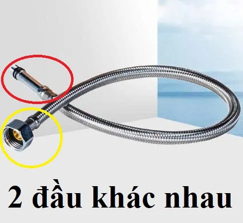 Dây cấp nước đầu to, đầu kim 