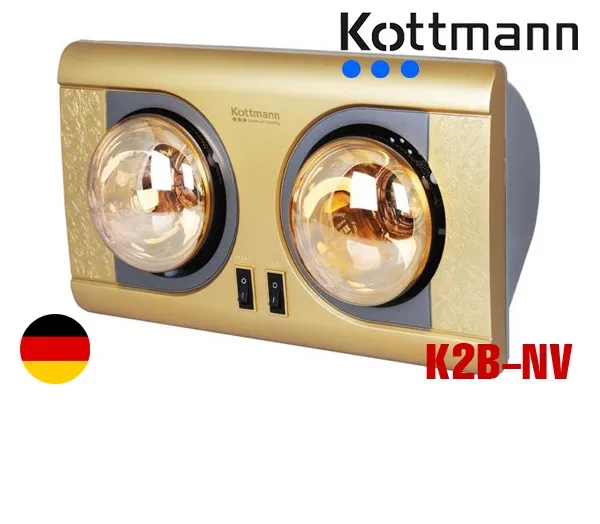 Đèn sưởi 2 bóng treo tường Kottmann – K2B NV