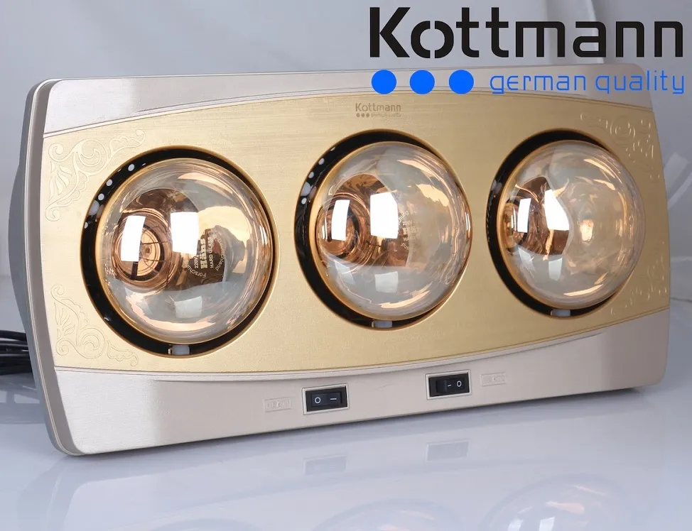 Đèn sưởi 3 bóng treo tường Kottmann – K3BH