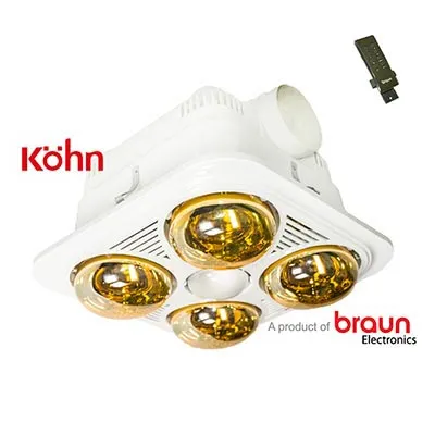 Đèn sưởi âm trần Braun BU04GR