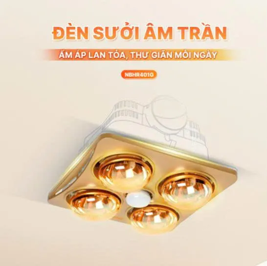 Đèn sưởi âm trần Nanoco NBHR401G