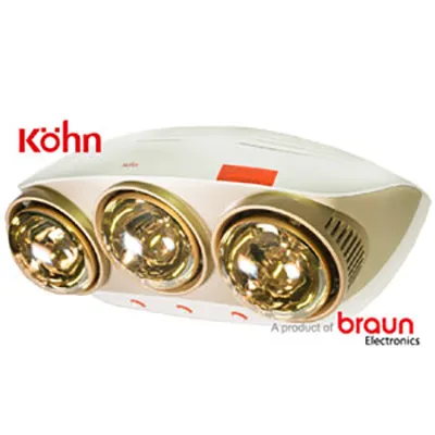 Đèn sưởi treo tường 3 bóng KOHN KU03G