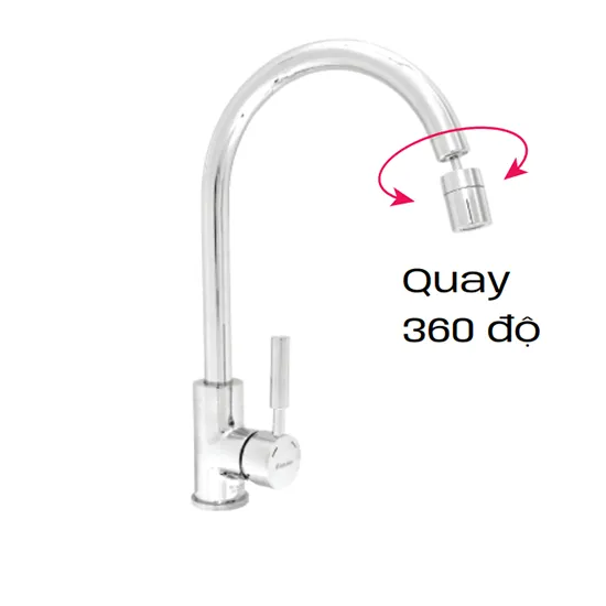 Vòi rửa bát Dolson DL 8001V nóng lạnh