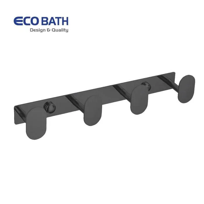 Móc áo Ecobath EC2005-4MB màu đen mờ