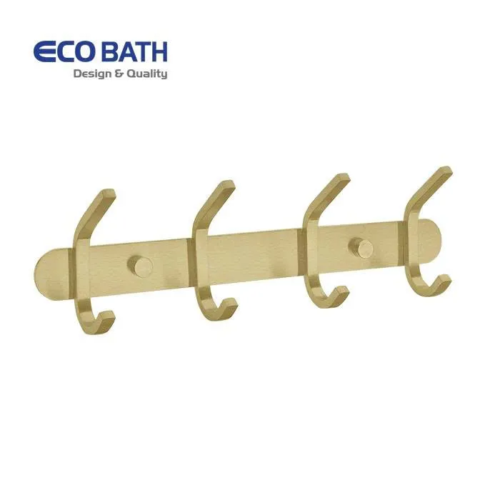 Móc áo Ecobath EC2038-4BG màu vàng chải